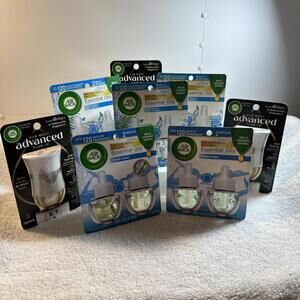 3 -2 Air Wick Essential Oils Refill FRESH WATERS  3-2 Ct Fresh Linen 3 Plugins